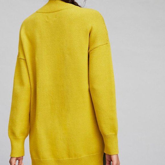 Maeve by Anthropologie Crystal Tunic Sweater Yellow Small - Picture 2 of 9